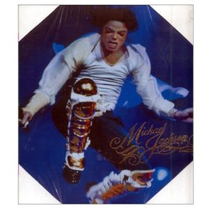 Michael Jackson Canvas Concert Jump Pose Print 11 inch x 11 inch Wall Art