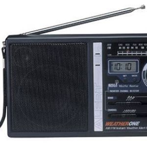 weatherone Emegency Alert Portable Weather Radio w/ AM/FM