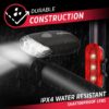 Energizer Bike Light, 130 Lumen, Weather Resistant Clip Light for Bicycles, Batteries Included - Image 5