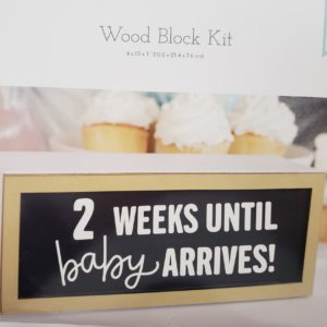 Nicoles Nursery Wood Block Nursery Kit - Countdown Babies Arrival In Style